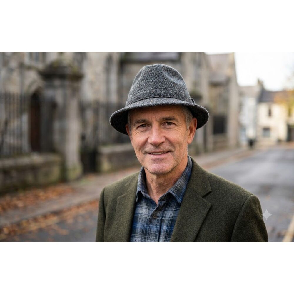 Kevin & Howlin Donegal Tweed Bucket Hat Ireland Handwoven Gray Vintage